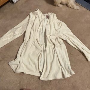 Vintage juicy Couture Cream Hooded Cardigan